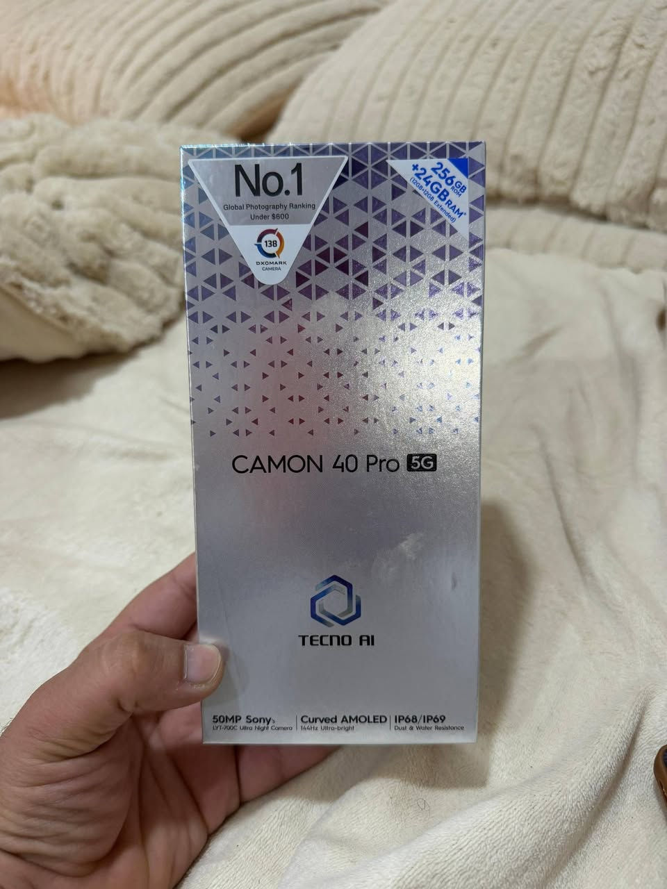 تكنو كامون 40 برو 5 جي  ذاكره  256/الرام 12+12
الكامره الاساسيه 50 
الكامره الاماميه 50 من شركه سوني
شاشه 144hz معالج دايمن ستي 7300
لعبه ببجي 90 فريم
ضد الماء بمعيار IP6 السعر خاص او مراوس مكان النجف حي ميسان 
الجهاز الله شاهد جديد وستخدام مال بيت 🏠
السعر 290 وبي مجال الله شاهد الجديد 350 الف
رقم تلفوني ***********
ويا 3 كفرات او كفر الاصلي مالته موجود 
ملحقات كاملة
