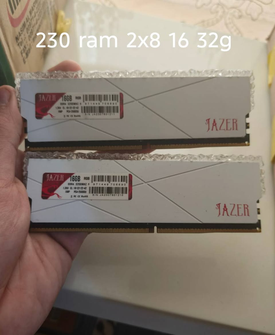 متوفر معالج ryzen 5 5500 ومذربورد msi b450 ram 16 x2 ddr4 4 و ssd 500 g الأسعار بي لصورة ومتوفرة توصيل لي كل لعراق


**إذا كنت صاحب هذا الإعلان وتريد حذفه لأي سبب، رجاءا أرسل رسالة إلى الدعم الفني**