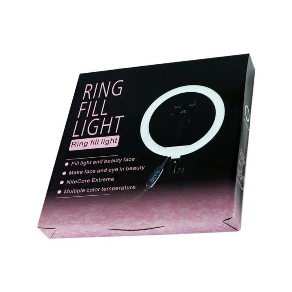 
رينج لايت ذو جودة عالية، مثالي للتصوير وتقديم محتوى الفيديو. يأتي مع حامل ثلاثي للكاميرا ويتميز بإضاءة قوية ومتعددة الألوان تساعد في الحصول على مظهر احترافي في التصوير. مناسب للمبتدئين والمحترفين على حد سواء.