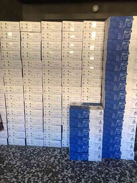 السلام عليكم 
تم وصول صابون كل علبه ٤ قطع كارتون ٢٠ علبه 
عراقي درجه اولى عطر رغوه فول؟ بسعر مناسب ١٦٥٠٠ جمله فقط كميات بغداد ***********
