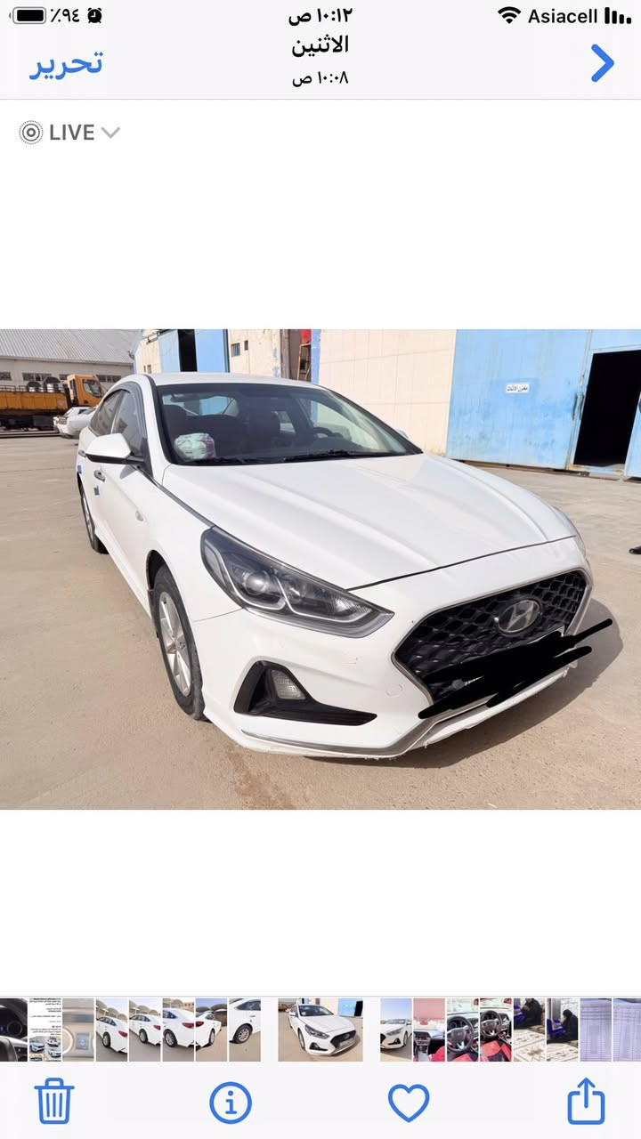 سوناتا ٢٠٢١ اربيل ..مكينة ٢٠٠٠ دوش .. كفالة من الضربة والصبغ والتبديل ..شاشة كاميرا حساس 
السعر ١٧٥ ورقة وبيعه مجال بسيط للطيبين 
رقم الهاتف : ***********
