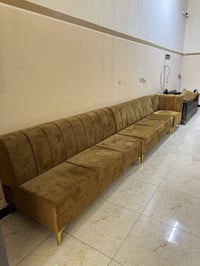 ديوان ٧ مقاعد • سفنج ضغط عالي • قماش قديفة