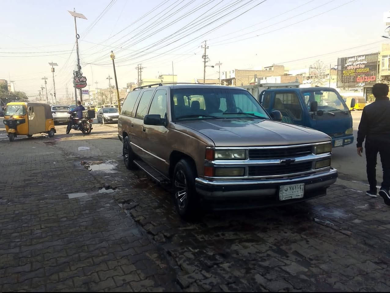 السلام عليكم
جمسي موديل 1996
كير ومحرك بطه 
بسمي تحويل ثاني يوم 
مكاني بغداد حي الكوفه 
السعر 40وبيها  مجال
***********
