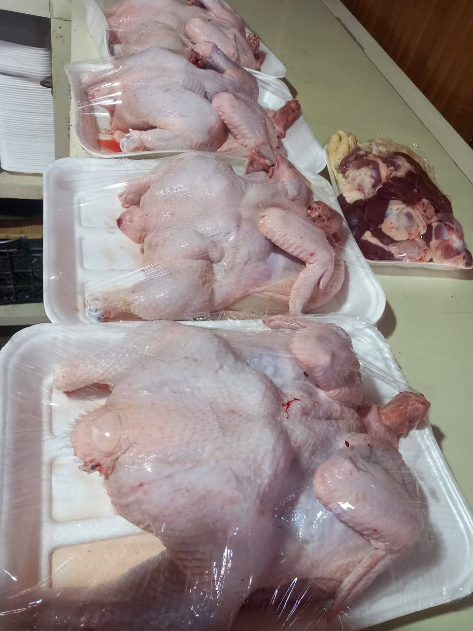 يالله 

بمناسبة حلول عيد الفطر المبارك 

عروض العيد 
دجاج  بأ7 الف فقط وزن كيلوين 

دجاج الزوج با15 وزن كيلوين وربع 

دجاج وزن ع كيلون متوفر خشن الكيلو 3500 

دجاج وزن 3 كيلو متوفر 
هلس تنظيف تقطيع مجاني 

العنوان مقابيل مدرسه حلب قرب البلديه 
حجزز واتساب ***********
