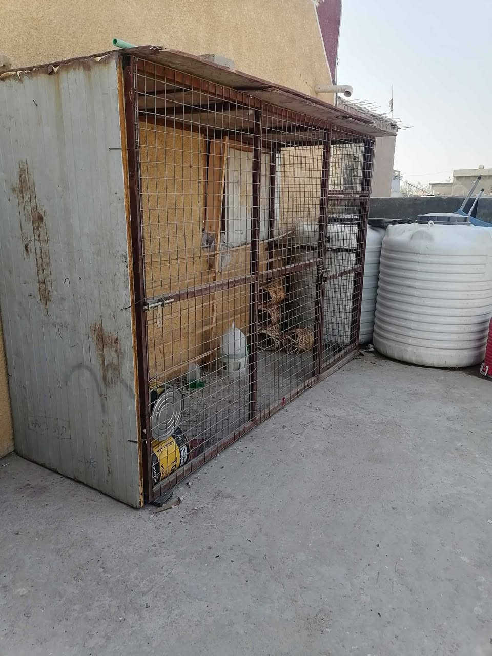 السلام عليكم
قفص للبيع الطول ٣ أمتار وارتفاع ٢ متر وهذ  الخانات الاثنين من ضمن القفص ابيعهن


**إذا كنت صاحب هذا الإعلان وتريد حذفه لأي سبب، رجاءا أرسل رسالة إلى الدعم الفني**