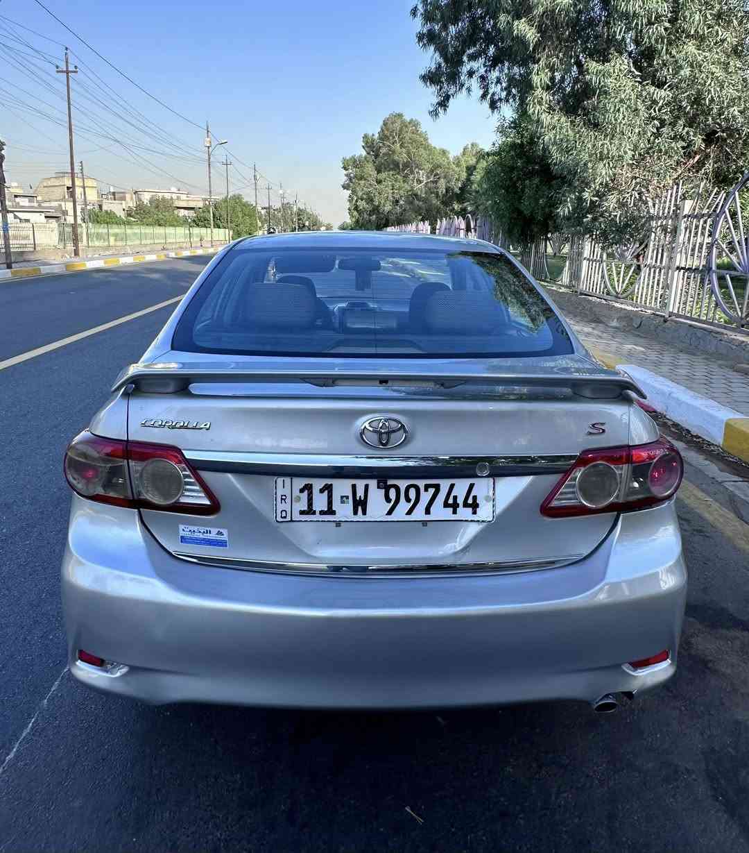 تيوتا كورلا 2013 وارد امريكي  حادثها قبق الجنطه ومبدل بلادي ،. وبالعراق اني صبغت البنيد والجاملغ الايمن اثر جراد . محرك 1800 بلادي،  كير AT بلادي . تبريد خير من الله.  سيارة جديدة وجاهزة .رقم بغداد باسمي تحويل شوكت ميعجبك . مكان السيارة بغداد، السعرر 109$ وبيها مجال بسيط 
الاتصال على الرقم ***********
