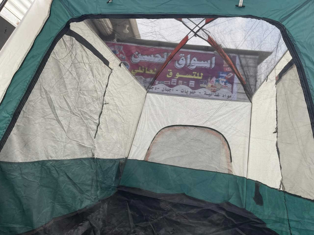 خيمه بهذه الشكل ٢متر في ٣ جديده مع كامل الملحقات ***********متوفر توصيل جميع المحافضات
