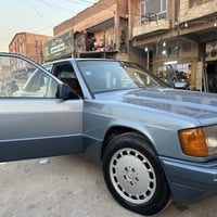 مرسيدس 190 طيارين مديل 91 مصبوغه عام بدون حادث  كير ومحرك بلادي 4 سلند...