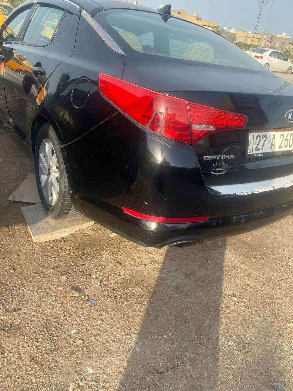 السلام عليكم
كيا اوبتيما جاهزه 

مديل 2012

وارد امريكي 

ضربته من امريكه جاملغ وبنيد 

كير مكينه كفاله 

مكينته 2400 

حداديه 90/100 

تبريد ثلج 

تخم تاير جديد 

كهربائيات كله شغاله 

السياره حلوه احلى من الصور 

العنوان الناصريه مركز 

رقم ***********
