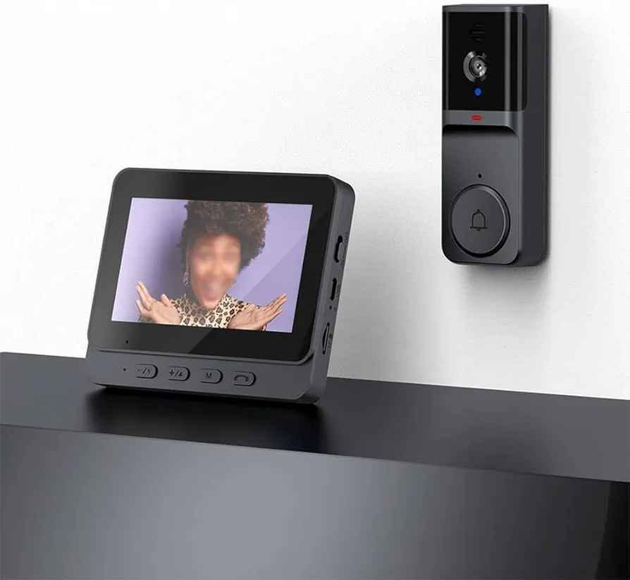 1080P Wireless Video Doorbell No WiFi Needed With Display Screen 2 Way Audio Doorbell Camera Monitor Waterproof No Subscription

پێویستی بە انتر نێت و بەرنامە نیە ڕاستەوخۆ رەبطی شاشەکە ئەبێت

Top highlights
[NO WIFI REQUIRED] Enjoy hassle-free installation and use anywhere, as this wireless doorbell camera operates independently of WiFi, making it perfect for locations without internet access.
[STABLE CONNECTION] Utilizing a reliable 4G module, experience stable and clear video and audio transmission that enhances your home security.
[TWO-WAY AUDIO] Communicate directly with visitors through the built-in two-way audio feature, providing convenience and peace of mind from anywhere in your home.
[ CAPABILITY] Equipped with technology, this camera ensures clear visibility in low light conditions, making it for nighttime monitoring.
[SUBSCRIPTION COMPLIMENTARY OPERATION] Enjoy the benefits of a smart visual doorbell without any subscription fees or app requirements, simplifying your home security solution.
See less
Product specifications
Brand ‎EpheyFIF
Model Number ‎3F7JO09XNG97013IH5PSG2ZA9
Colour ‎Black
Product Dimensions ‎20 x 16 x 6 cm; 429 g
Material ‎ABS
Item Weight ‎429 g
Additional Information
ASIN: B0G493GH87
Customer Reviews: 2.9 out of 5 stars 7Reviews
Best Sellers Rank:
100,365 in DIY & Tools (See Top 100 in DIY & Tools)
218 in Video Doorbells
Date First Available: 27 Nov. 2025
Product image gallery السليمانية, العراق


**إذا كنت صاحب هذا الإعلان وتريد حذفه لأي سبب، رجاءا أرسل رسالة إلى الدعم الفني**