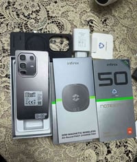 انفنكس نوت 50 برو بلاص 5g مستعمل قليل  كامل ملحقاته للبيع 375 الف  078...