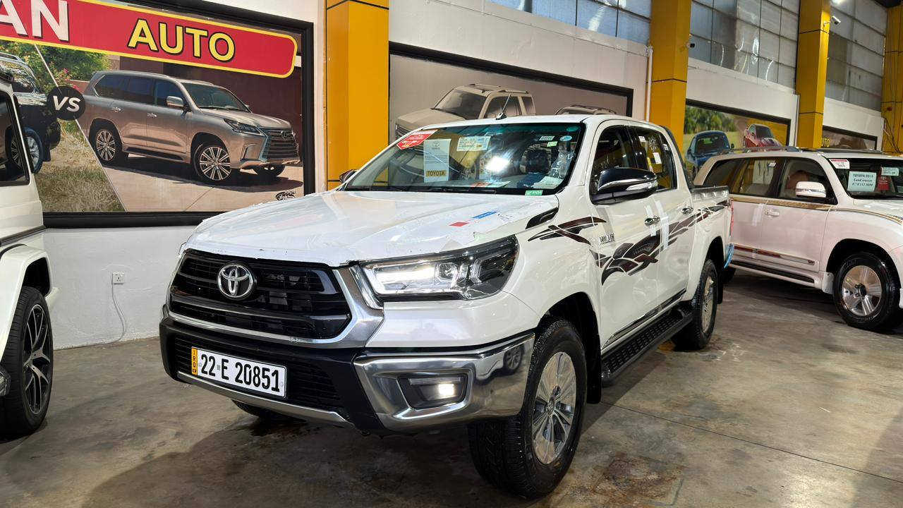 تويوتا هايلوكس GXR  2022 (خليجي – شركة جيهان)
الممشى: 75,000 كم
المحرك: 4 سلندر
ناقل الحركة: أوتوماتيك
الدفع: فورويل
الحالة:
مكفولة كفالة عامة من الدعامية إلى الدعامية
محرك وكير بشرط مامفتوح
السيارة نظيفة جداً بحالة وكالة
ملاحظة: بيها مكانين PDR فقط
بدون رصعات
المواصفات:

🟪 السعر  :: الطلب في التعليقات ويوصلك مباشرة ✍️ 📩

فول مواصفات
شاشة
كاميرا
مقاعد تدفئة
تحكم ستيرن
بصمة تشغيل
لايت LED + بروجكتر
نظام دفع رباعي
وغيرها من المواصفات المعروفة
الوضع العام:
غراضها كاملة وكالة
ما تحتاج أي صرف
سنوية وهزة جديدة
رقم شمالي
باسم المالك – تحويل مباشر
المكان: السليمانية

للاستفسار:
***********
*********** (واتساب متوفر)
