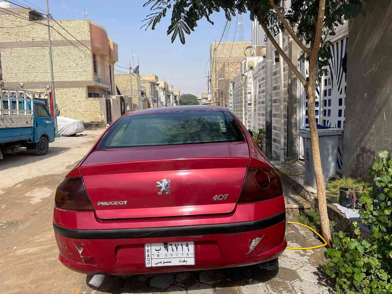 بيجو فرنسي 407
مديل 2008
محرك 2400 
تبريد شغال امامي خلفي 
شاشة اعطال وتحكمات 
تخم تاير جديد
حدادية نص عمر تقريباً 
رقم بغداد سنوية  ساقطة "باسمي" اتعهد بنقل ملكية وغرامات وتجديد سنوية  
السيارة جانت جاردة وصبغتها كلين عام بدون دواخل او ضربة 
سعرها ٦٥ ورقة وبيها مجال شوية تجي تكلب وتقتنع واني خادم 
مكاني نجف حي النداء ***********
