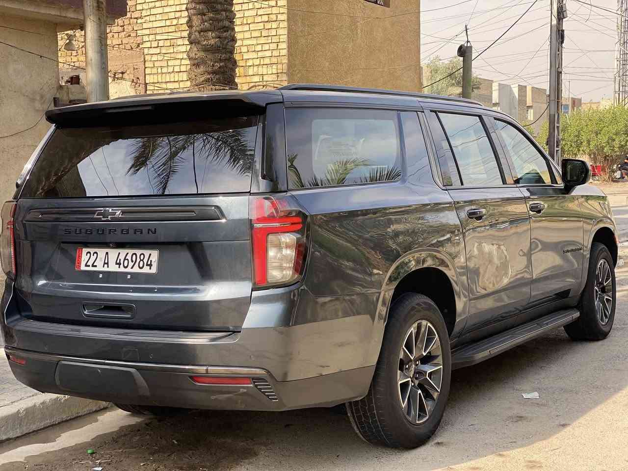 سلام عليكم شوفرليت سوبربان موديل 2021
سيارة فول موصفات 1/1
محرك 5300
تخم تاير جديد قبل سبوع شديتة
سيارة جاهزة تماماً
بيها خط من اربيل لبغداد مكتب
هزة 100‎%‎ وسنوية كلة جديد 
بيها صبغ باب خلفي جهة السكن وشوية بالجاملغ الخلفي صبغ فقط السعر 365 ورقة
***********
