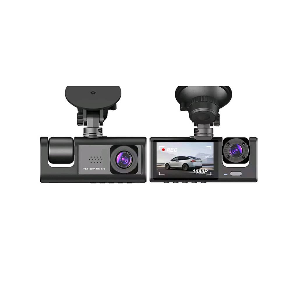تصميم مدمج وسهل التركيب

تسجيل ثلاثي الكاميرات:
 أمامية 1080P
 داخلية 720P
 خلفية 720P
 جودة فيديو فائقة الوضوح بدقة 1920×1080P
 
التقاط لوحات السيارات وعلامات الطريق بوضوح

شاحن Type-C حديث 2 في 1: مستقر وسهل الاستخدام

تقنية WDR: تعديلات تلقائية على الإضاءة في مختلف ظروف الإضاءة

كاميرا الرؤية الخلفية الذكية تعطي رؤية واضحة أثناء القيادة

تقليل زاوية الرؤية تلقائيًا عند الركن لعرض أقرب للأجسام الخلفية

تسجيل حلقي تلقائي
الكتابة فوق الفيديوهات القديمة عند امتلاء الذاكرة
حماية الفيديوهات المهمة (مثل حوادث الاصطدام)

محتويات الصندوق:
 1. كاميرا المسجل
 2. شاحن Type-C 2 في 1
 3. كاميرا خلفية مع كابل 6 متر
 4.أدوات التثبيت

الابعاد : الطول 10cm العرض  4cm