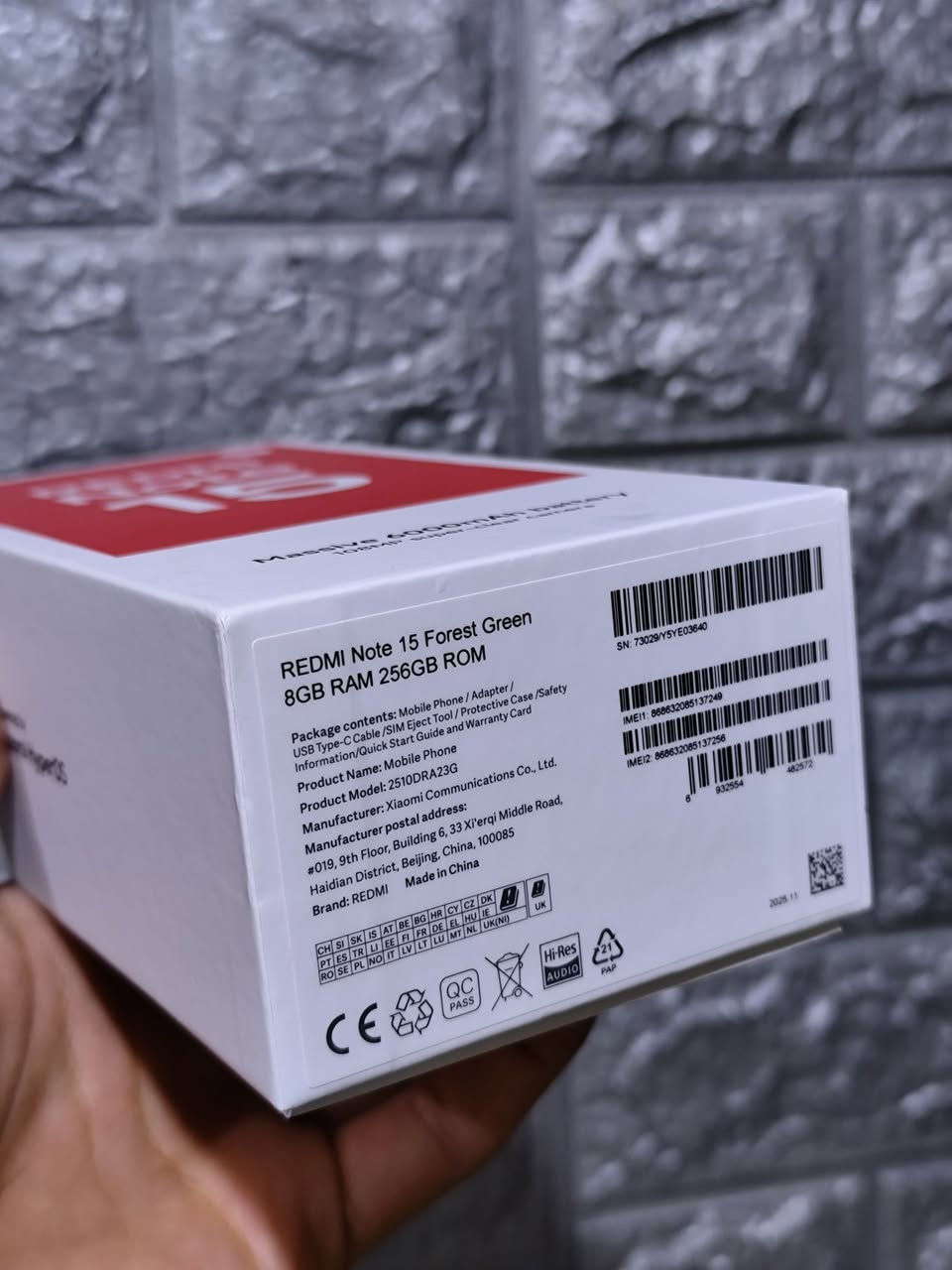 تلفون ريدمي جديد
مستخدم يومين
بعده بلزكة الشركه كامل ملحقات 
مواصفاته معروفة 
ريدمي نوت 15
بطارية عملاقة 6000 وكامره 108
السعر 275
بصرة خور الزبير 
اكو توصيل
***********
