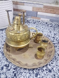 نحاس أنتيك • طقم ضيافة • ثقيل