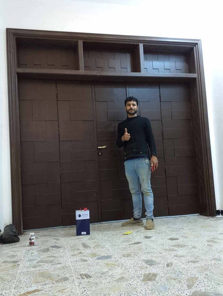 تحيه طيبه للجميع معمل ونجاريه مسلم معيلو بأحدث الأبواب والجراجيب العنوان نجف الاشرف *********** النجف, العراق
