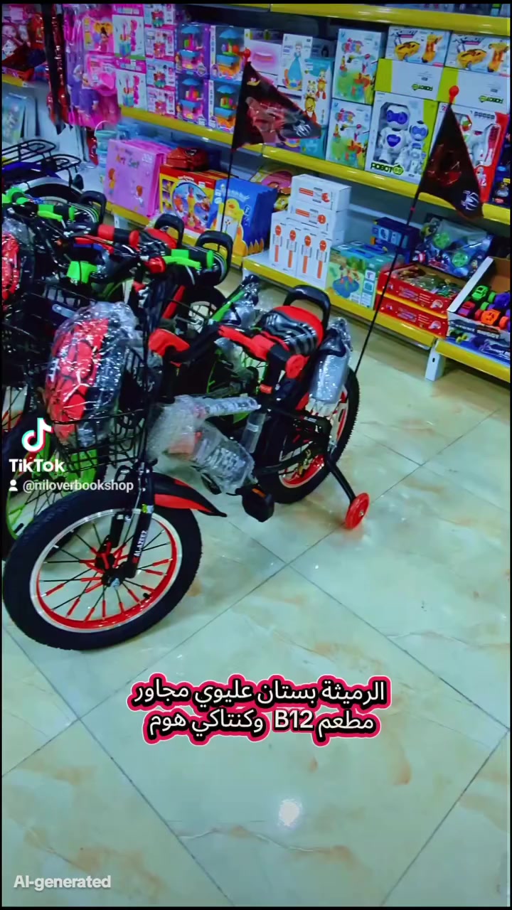 #بايسكلات_نيلوفر #الرميثة_بستان_عليوي_مجاور_مطعم_b12 #اطفال_العراق 

للمزيد من الألعاب زيارة موقعنا ع التيك توك.. 
https://www.tiktok.com/@niloverbookshop?_r=1&_t=ZS-93RwpVYbaB2

دراجات وسيارات الشحن وبايسكلات نظام الأقساط والنقد على ماستر  هوية ماستر كارت الرافدين عدا الرعاية ميرهم و بطاقة موحدة والاستقطاع الكتروني
نتشرف بحضوركم 

📌 الفرع الاول المثنى قضاء الرميثة شارع الاطباء فرع جامع الغربي مقابيل دكتورة علية و د. حيدر حنفوش . ومجاور دكتورة جواهر وسيد الأسعار. 
📌الفرع الثاني  المثنى- قضاء الرميثة - الطبر - بستان عليوي مجاورمطعم بي توليف وكنتاكي هوم 

لمعرفة الأسعار انظم الى قناتنا على التيليكرام 👇
قناة التلغرام الخاصة بألعاب الأطفال 
https://t.me/niloverbookshop2


**إذا كنت صاحب هذا الإعلان وتريد حذفه لأي سبب، رجاءا أرسل رسالة إلى الدعم الفني**