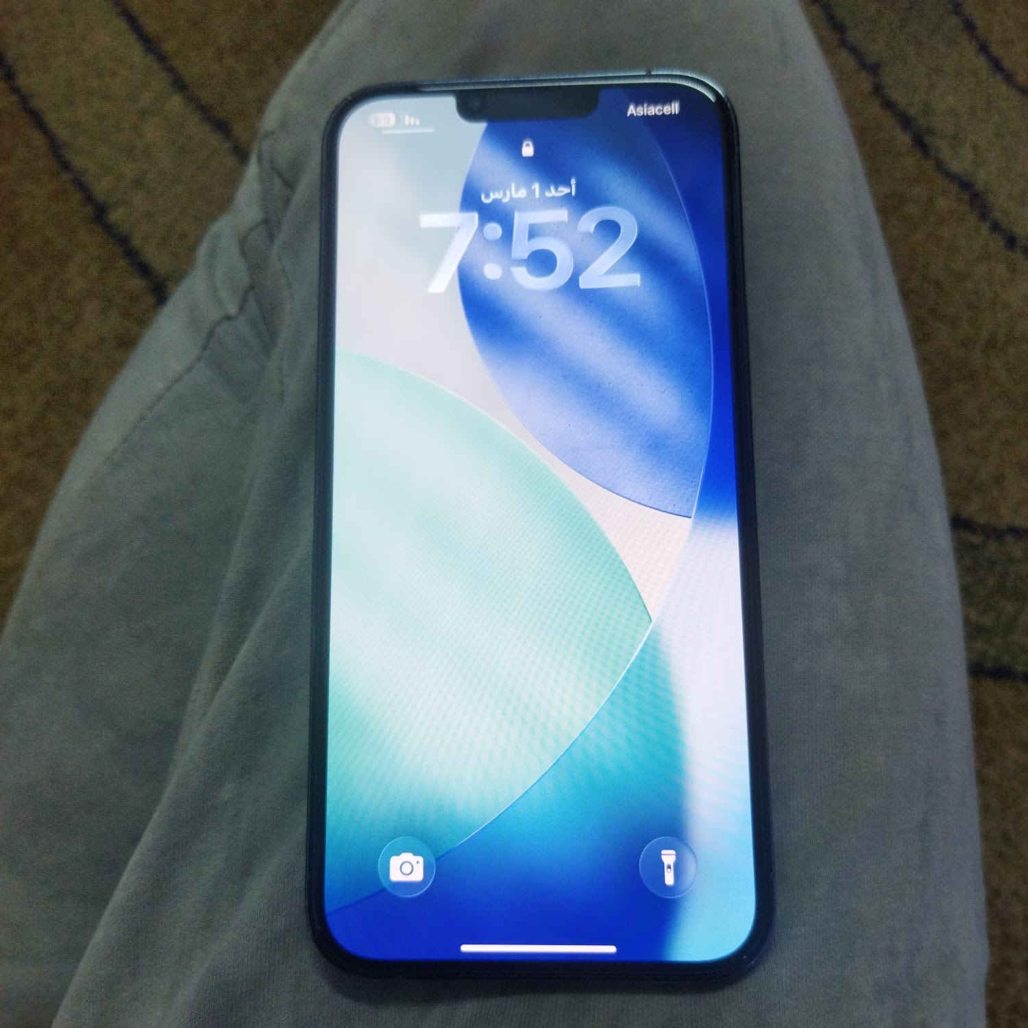 أسلام وعليكم 13برو ماكس نضيف كلشي شغال بي مابي لا
كسر ولا شخوط كلش نضيف بطاريه 91مكاني 

(ناحيت الوحده بدور الزراعه)

(***********واتساب أو نتصال)السعر750 وبي مجال
