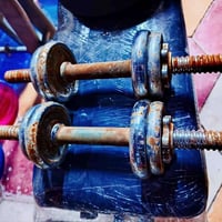 مصطبة تمارين • اوزان ٣٠ك • زوج دمبل