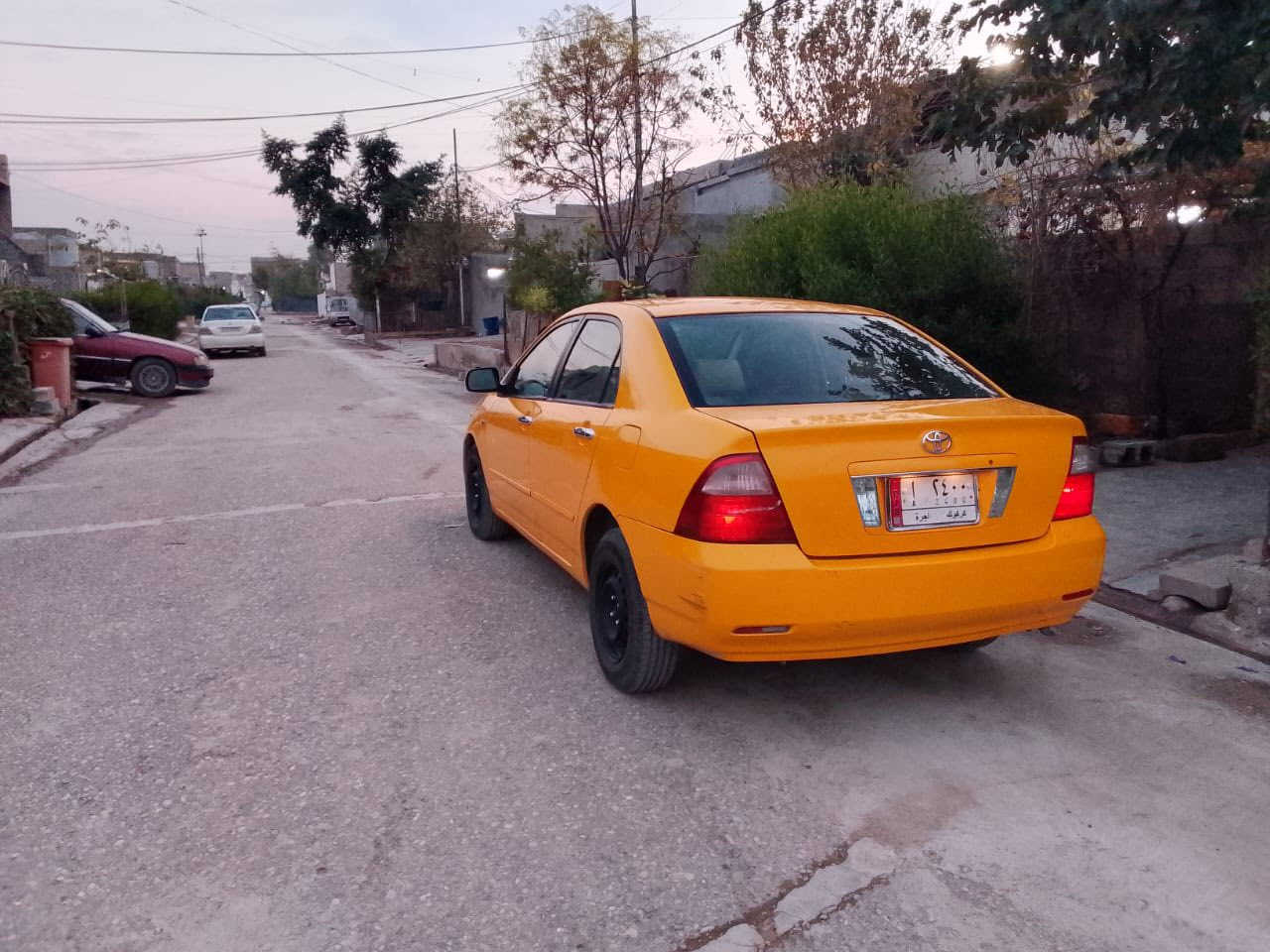 کورلا ٢٠٠٦
مشروع وطني 2028
گیر محرک شرط 
تخم تایر جدید
شبرین بیە ضربة 
صدر امامي و خلفي جدید
تبرید ثلج تدفئة
سیارة بدون مصرف 
سعر ٧٨ و بي مجال 
شراي خابر هاي رقم رسالة ما اجاوب
***********
