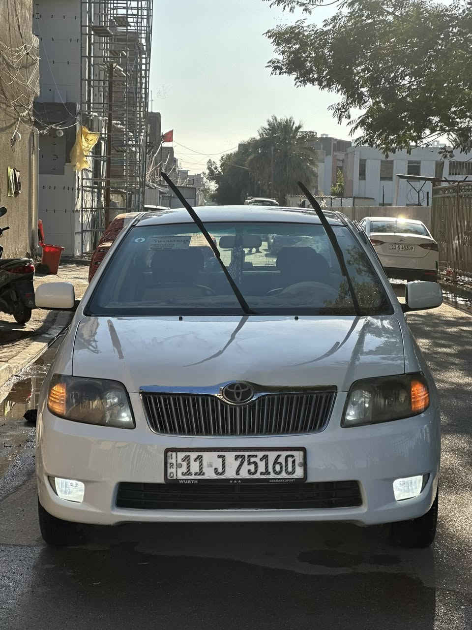 السلام عليكم كورلا 2007
المحرك وكير مكفولات 
السيارة تخم تاير 
الصدر جديد 
السيارة مصبوغة عام جمالية سيارة مــا ناقصها كُلـشي مــا شاء الــلَّه احلى مــن الصور دواخلها نضيفة كُلـش مــا شاء الــلَّه 
سعرها ٨٦ وبيها مجال قليل مكان بغداد 
***********
