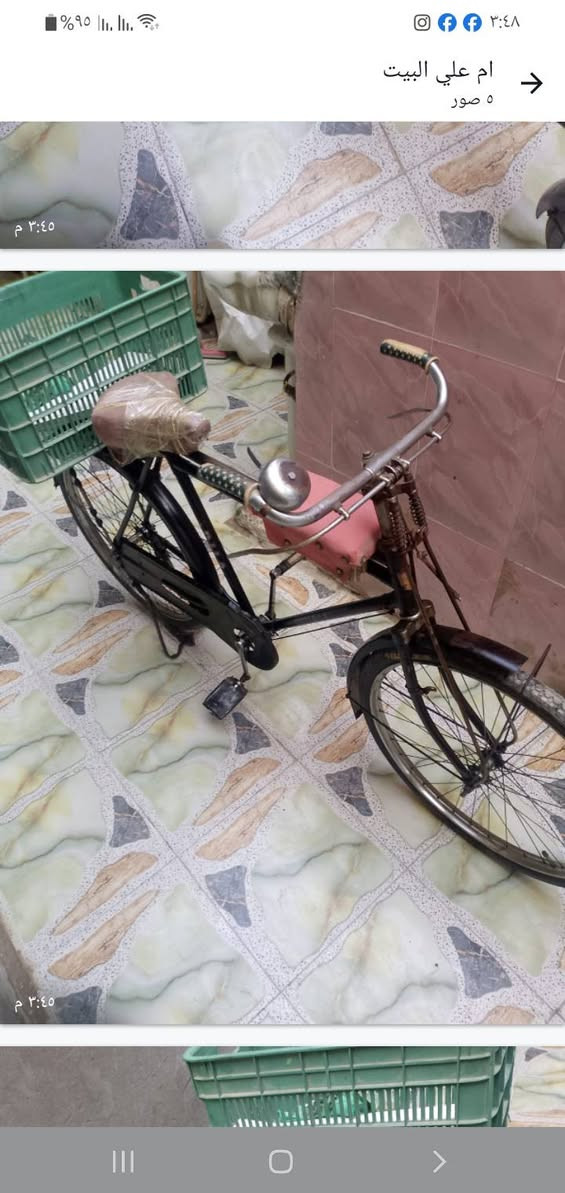 بايسكل هندي باب اول تكمه كامل السعر 60الف نظيف كامل جاهز ابو رمانه هاتف ***********
