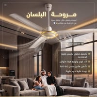 مروحة البلسان • محرك نحاس • هادئ