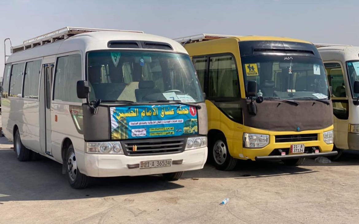 لنقل الزوار إلى العتبات المقدسة
ستنطلق حملة عشاق الحسين يوم الثلاثاء ✅ 
الى كربلاء المقدسة🚎 
مناسبه الزيارة الشعبانية 
وقت الانطلاق الساعه(( 1 )) الواحده ضهراً⏱️ 
والعودة حسب الاتفاق
سعر النفر 10 آلاف مرجع 
العنوان الشماعية _ قرب السوق القديم📍
خادم الحمله محمد ابو زهراء _ ابو حسن
الحجز والاستفسار الاتصال ع الأرقام التالية 
ابو زهراء ***********📞
ابو حسن ***********📞
