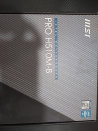 عندي معالج i3-10105f ة سعره 60 الف { بدون مروحه}  و بورد msi H510-b سع...