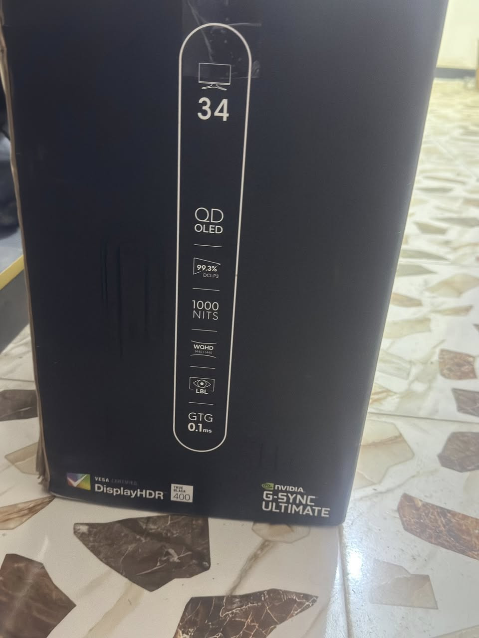 من النوادر شاشة AW3423DW للبيع
Alienware AW3423DW Curved QD-OLED Gaming Monitor - 34-inch Quantum Dot OLED 0.1Ms 165Hz 21:9 Curved Display, 99.3% DCI-P3 Color Gamut, VESA DisplayHDR True Black 400, AMD FreeSync Premium Pro - Black

الشاشة بكوالتي وجودة تصنيع مرعبة

استخدام شهرين فقط بعدها بالضمان مع وصل الشراء

مشتريها 1.650.000

ابيعها 1.450.000 وبيها مجال

يوجد توصيل

***********
