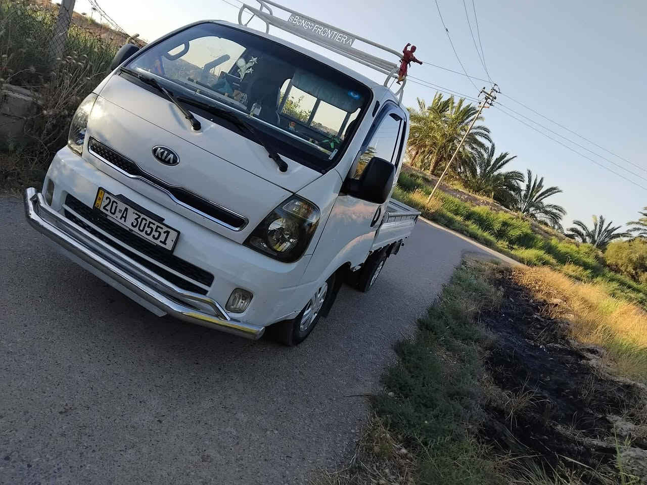 كيا حمل للبيع موديل ٢٠١٤ رقم ديالى دولي السيارة بأسمي محرك كير اكسل شاصي مكفولات تخم تاير لسنوية ل٣٤ السعر ٩٨ وبيها مجال للشراي العنوان ديالى الخالص ***********
