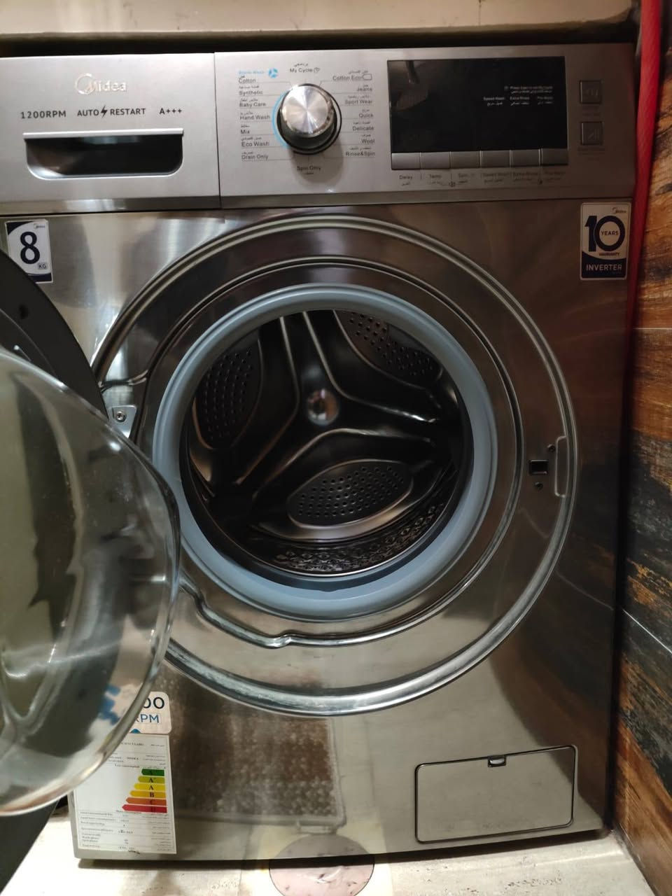 غسالة ميديا MIDEA أوتوماتيك للبيع
🔹 السعة: 8 كيلو
🔹 سرعة العصر: 1200 RPM
🔹 تصنيف الطاقة: A++ (توفير عالي بالكهرباء)
🔹 الموديل: MFC80-S1201DSS
🔹 استهلاك الكهرباء السنوي: 133 kWh
🔹 استهلاك الماء السنوي: 14612 لتر
🔹 مستوى الضوضاء:
▪️ الغسيل: 60 dB
▪️ العصر: 76 dB
🔹 نوعها: غسالة ملابس أوتوماتيك كاملة
🔹 الحالة: (مستعملة ونظيفة ستعمال اقل من سنة )
🔹 الموقع: (صلاح الدين تكريت  )
🔹 السعر: (245الف وبيها مجال )ملاحظة:سعر الجديدة /750الف معروضه بربع القيمة
📞 للتواصل: (***********)متواجد واتساب أيضا
