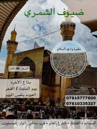 النجف الأشرف • وادي السلام • ذهاب وعودة نفس اليوم