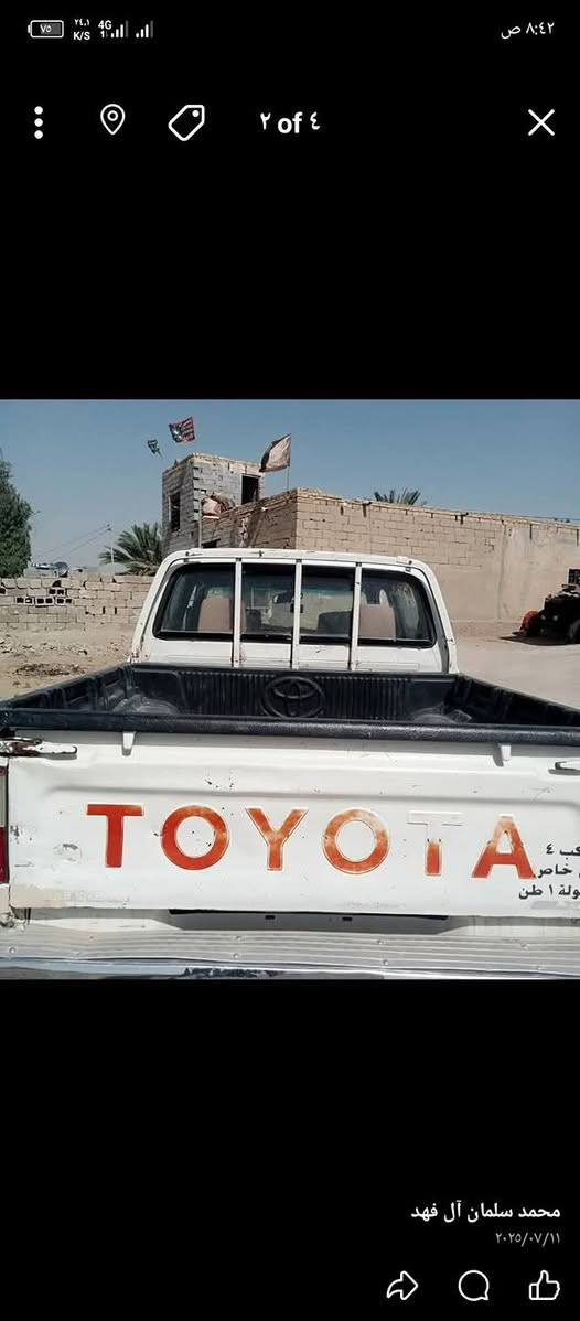 سلام عليكم تويوتا للبيع موديل 2000
سياره محرك كير شاصي اكسن كله عشرط حداديه جديده والكشر شوف العين مجرد سنويه بسمي 2029
اسعر 70 ورقه لاتصال ***********
