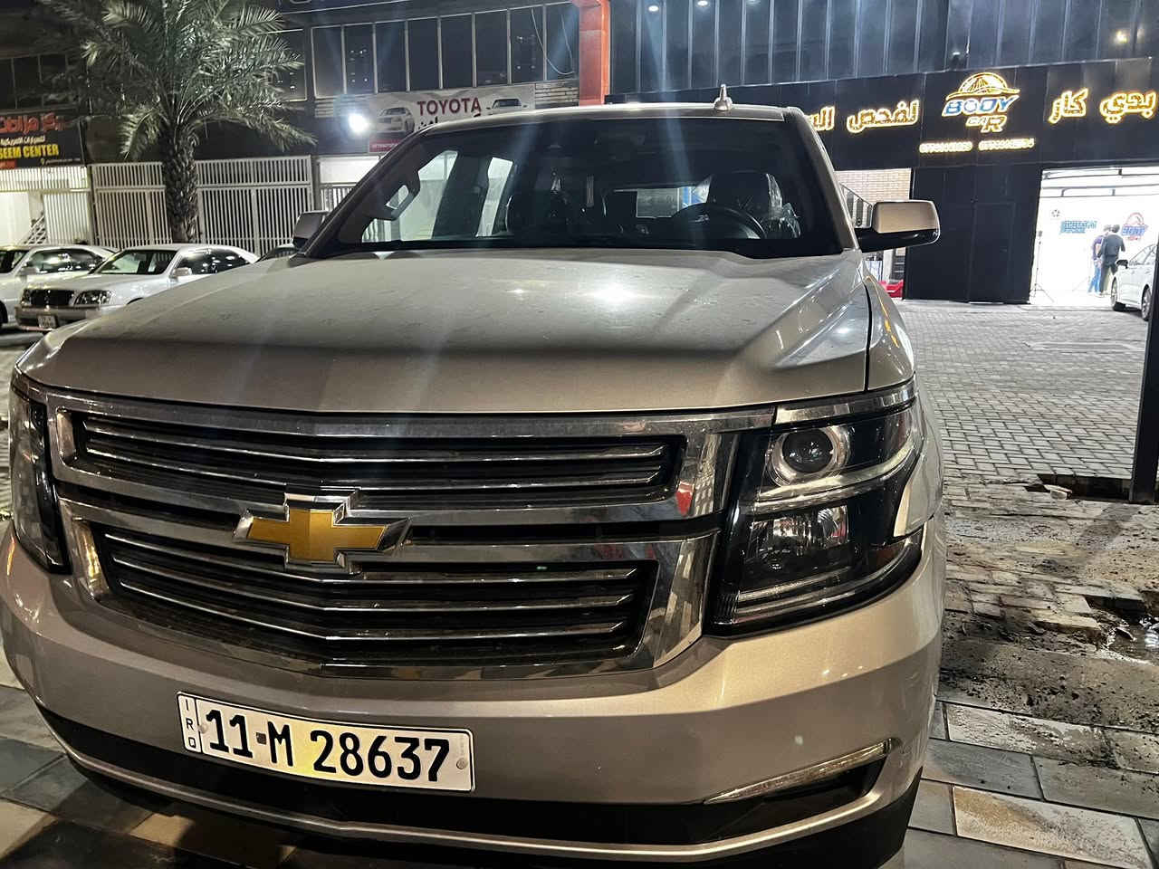 السلام عليكم 
من بعد رخصة الادمن 
سيارة تاهو موديل ٢٠١٨
باسمي (التحويل ثاني يوم)
السعر ٢٦٠ 
للتواصل ***********

كذلك صور الحادث موجودة
