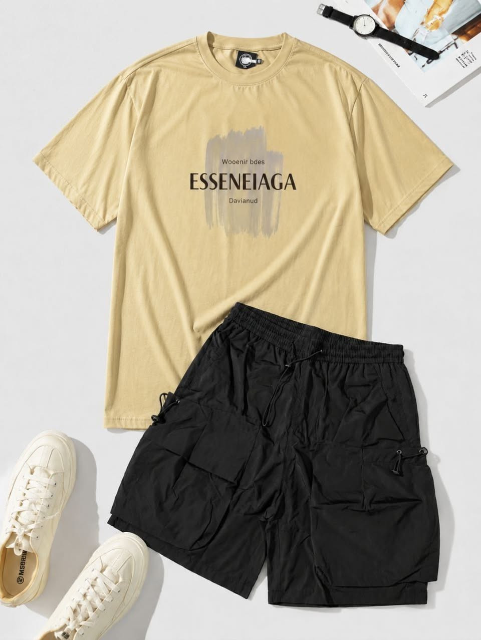 القياسات:
M / L / XL / XXL / XXXL / XXXXL
من وزن 50 الى وزن 100
💥 ستايل عصري ولخامة تفرق باللبس 💥

سعر العرض بدي + شورت ب  20 الف فقط 🔥


**إذا كنت صاحب هذا الإعلان وتريد حذفه لأي سبب، رجاءا أرسل رسالة إلى الدعم الفني**