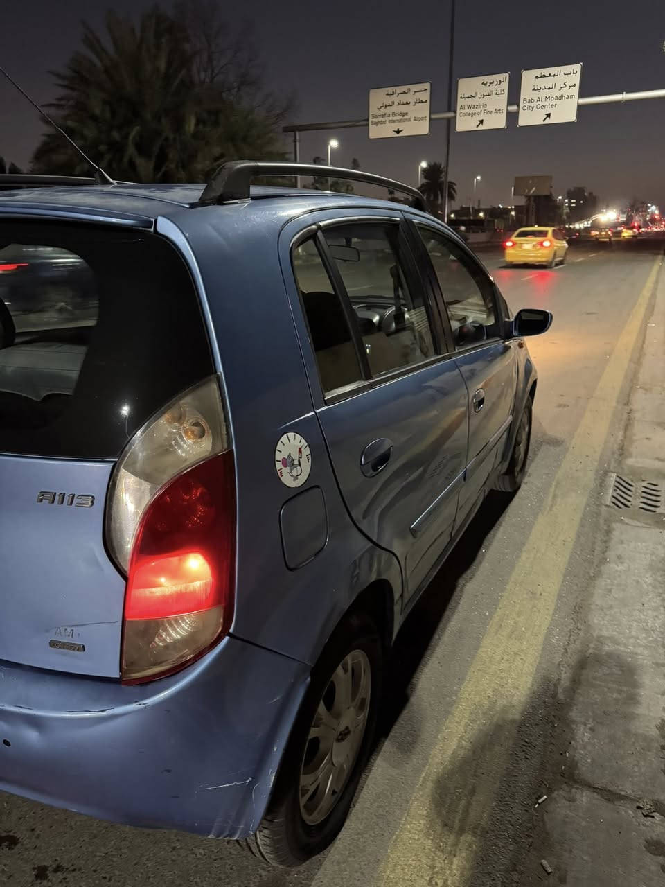 السلام عليكم
للبيع شيري اي وان 
تبريد شغال 
باتري جديد 
تايرات جدد 
كهربايات شغالات 
سياره حلوه ونضيفه كلش 
رقمه رباعه وحلو باسمي السياره 
مكاني بغداد *********** 
سعره 34
