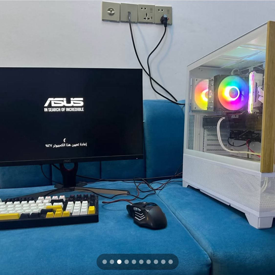 مواصفات
intel core i3 12100
Rtx5060 asus prime 8G
Ram: 32G 3600 ddr4 corsair
Motherboard: asus prime B-760m-k
BS: segotep 750 w
Storage: 256G m.2 + 256G ssd
Case: Xigmatek Endorphin WD Arctic Mid Tower
مع مارس وكيبورد
التجميعة قابلة للتطوير من جميع النواحي
استعمال 3 اشهر 
سعر 1250 وبيه مجال بسيط للشراي
يوجد توصيل لجميع المحافظات بغداد الدوره البوعيثه ***********
