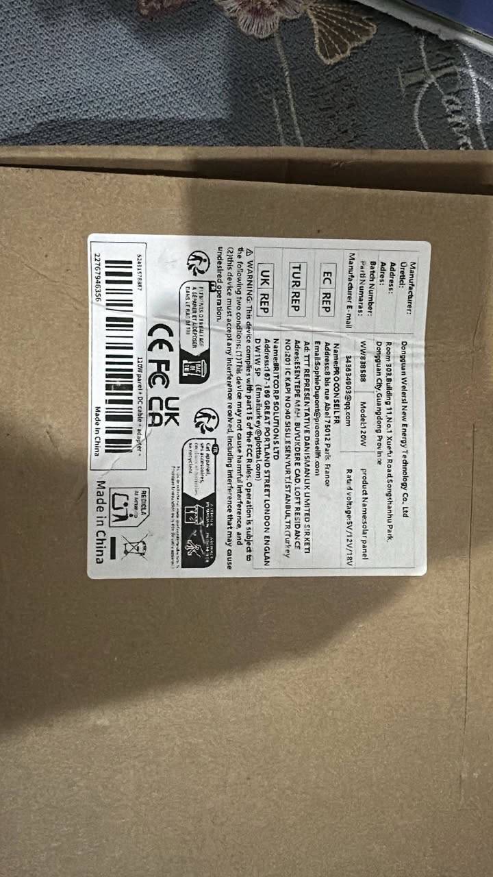 السلام عليكم 
توفر لوح طاقه شمسيه دفتري 
حجم طول 80 وعرض 28
موصفات موجود ب صور 
السعر 65 مع توصيل


**إذا كنت صاحب هذا الإعلان وتريد حذفه لأي سبب، رجاءا أرسل رسالة إلى الدعم الفني**