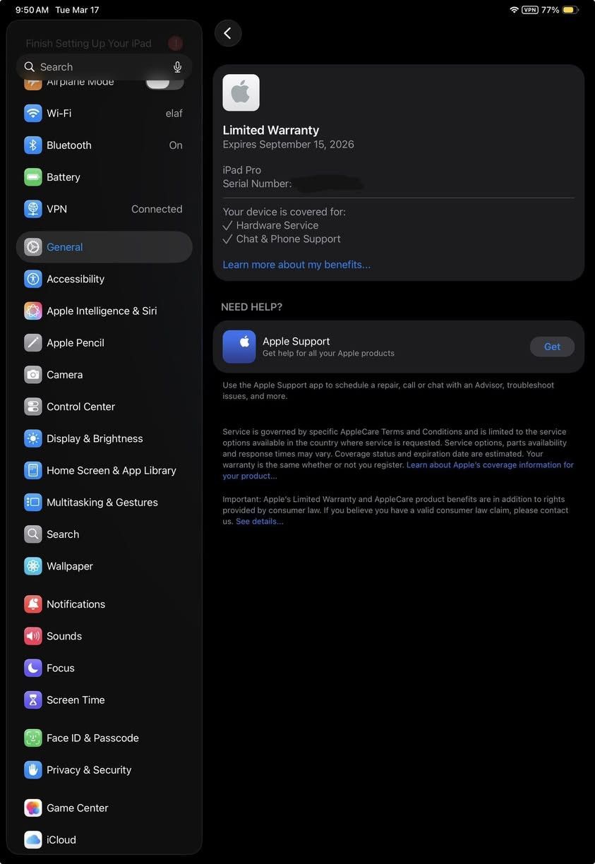 آيباد برو m4 256gb 11inch البطارية 100% استخدام خفيف تصفح يوتيوب الجهاز ييجي مع ورقة ضمان المتجر + ضمان apple ، الجهاز بحالة الوكالة تماماً.
سعر الجهاز مليون قفل مكاني بغداد الغزالية


**إذا كنت صاحب هذا الإعلان وتريد حذفه لأي سبب، رجاءا أرسل رسالة إلى الدعم الفني**