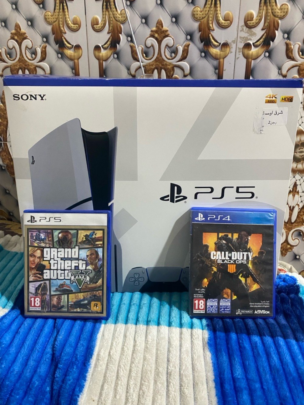 بلي فايف جديد استمال أسبوعين تجي تفحص  شوفه  جديد السعر 750  وبي مجال قليل المكان بصره تنوّمه  رقم الهاتف ***********  النضافه 100/98