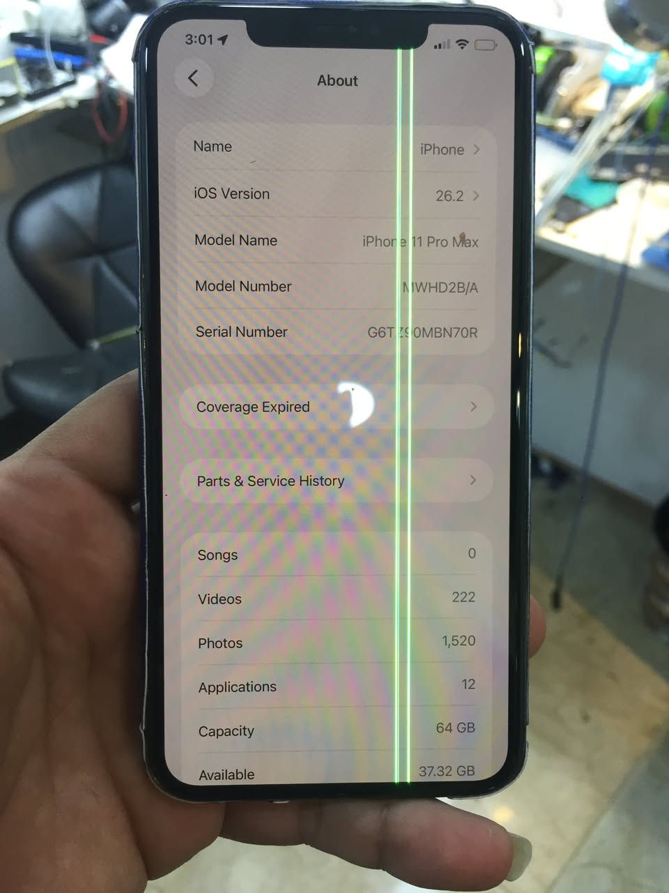 Iphone 11 pro max
64Gb
1SiM
ضهر مكسور شاشة بي خط 
سعر ١٦٥ الف 
***********

