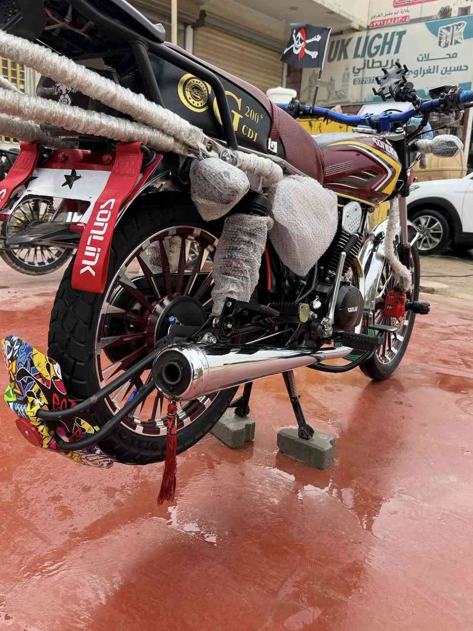 السلام عليكم
للبيع دراجه سونك 2025
دراجه نازله من رمبه 12/13
الدراجه نضيفه وماماشيه ومزوده ك شكل فقط 
ماشيه 1300
 مكاني بغداد الراشديه 
رقم ***********
سعر ملييون قففل .
