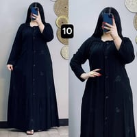 دشداشه كشمير • اسود فاحم • مقاسات L-6XL