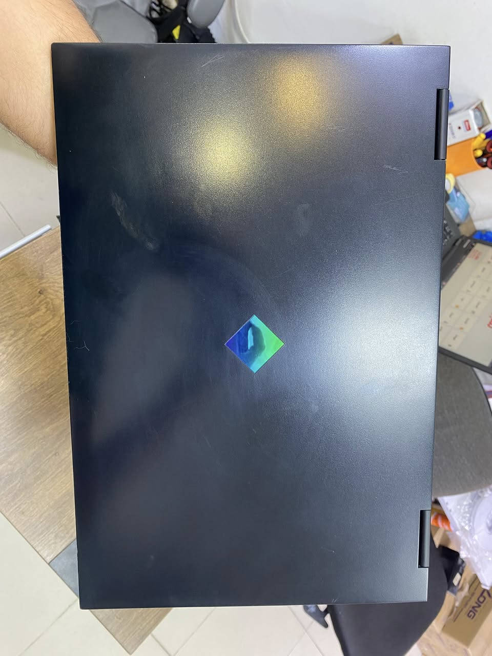 Hp Omen 017
Model: 17-ck2xxx
Cpu: ci7-13Hx
Ram 16 DDR5 
Hard ssd 1Tb
Gpu RTX 4060 8GB
Screen 2k 144Hz IPS 17.3 
كيبورد ميكانيكي 
السعر 1,400,000

للتواصل : ***********
