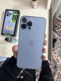 ايفون 13 برو ماكس مبدل شاشه اصليه من تلفون ثاني  ما طالع  الاشعار والد...