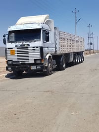للبيع راس تريله 143 مكينه مكفوله گير 5×5  اكسل جديد رقم بصرة تحويل مبا...
