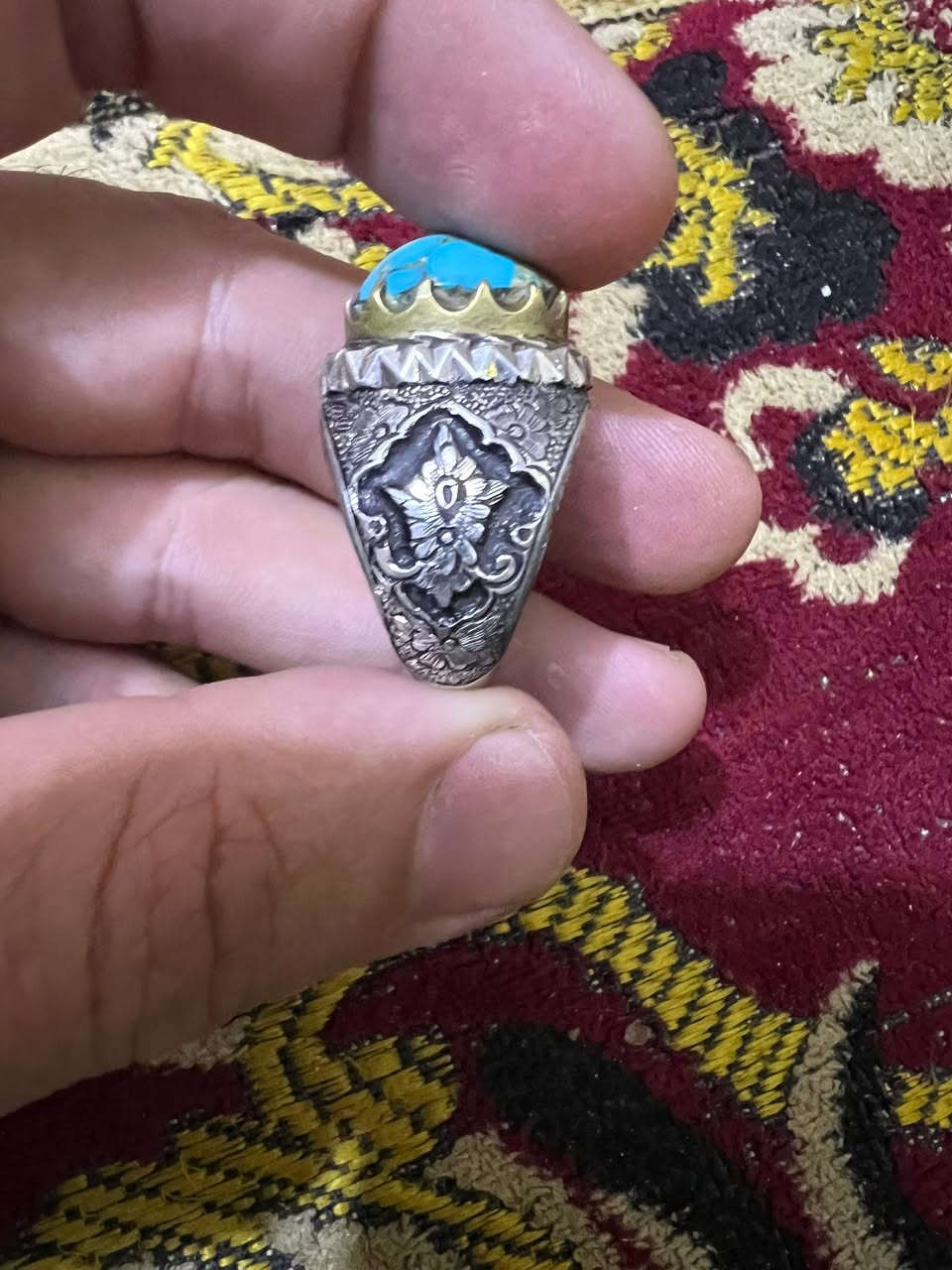 السلام عليكم
محبس فيروزي نيشابوري شجري قم داريه درجه اولئ        صياغه يدويه قلم زني


**إذا كنت صاحب هذا الإعلان وتريد حذفه لأي سبب، رجاءا أرسل رسالة إلى الدعم الفني**